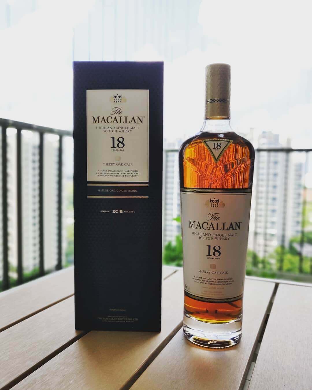 Ruou Macallan 18 Sherry Oak Cask Single Malt Scotch Whisky