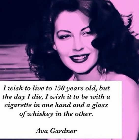 Phong cách uống rượu Glenlivet của Ava Gardner 