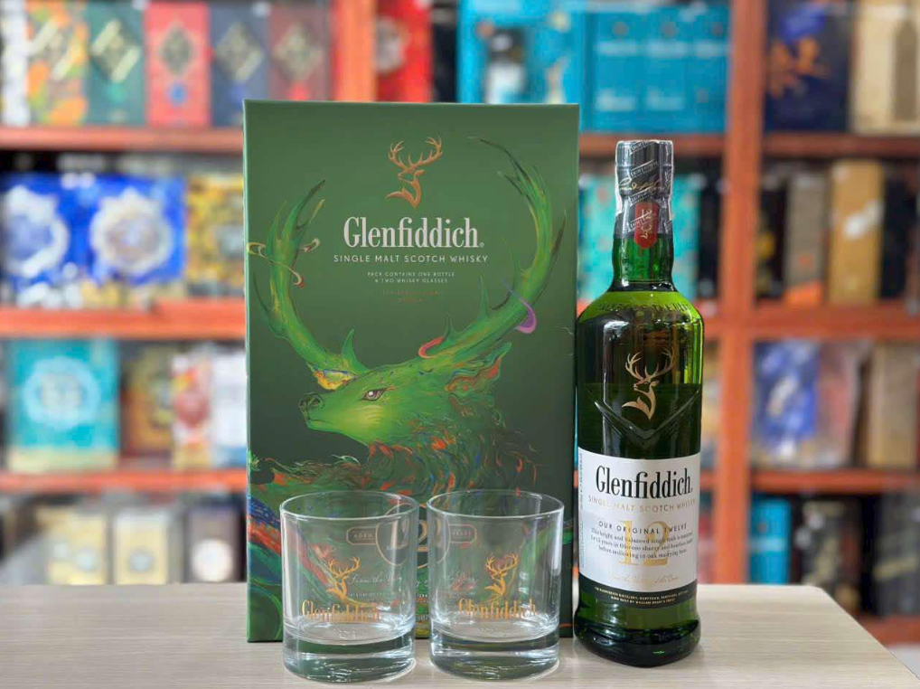 Hộp quà Glenfiddich 12 Tết 2025