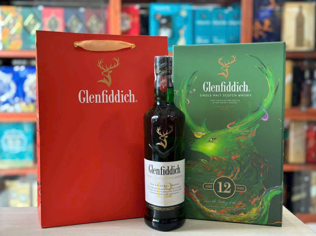 Rượu Glenfiddich 12 Hộp quà Tết 2025