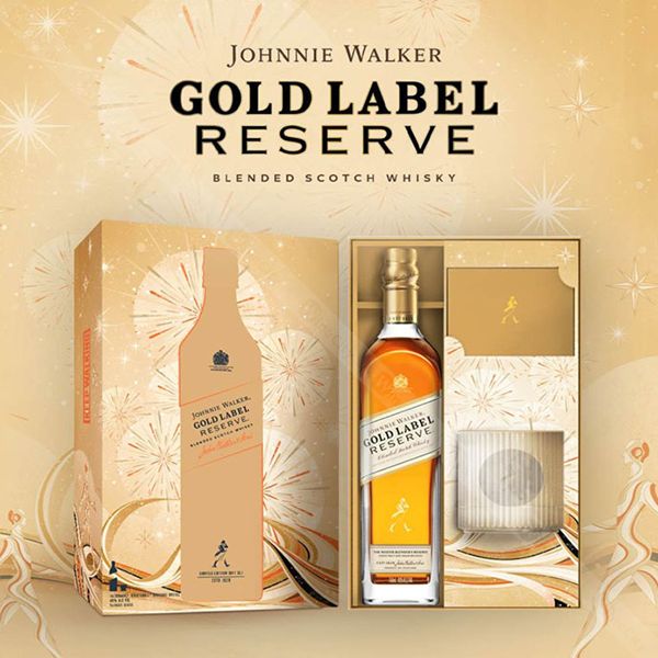 Rượu Johnnie Walker Gold Hộp quà Tết 2025