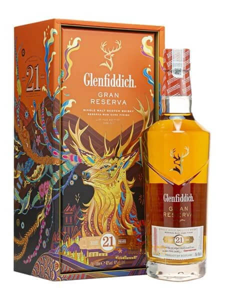 Rượu whisky Glenfiddich 21 Hộp quà Tết 2023
