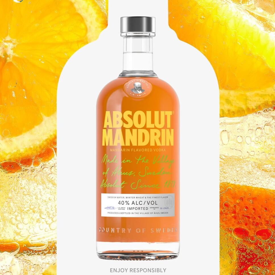 Rượu Vodka hương cam Absolut Mandrin